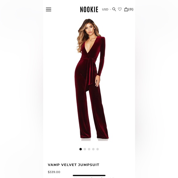 Nookie Vamp Valvet Jumpsuit